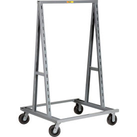 Little Giant AFS-3640-6PY Little Giant® "A" Frame Shelf Truck w/ Open Base, 3600 lb. Capacity, 40"L x 36"W, Gray image.