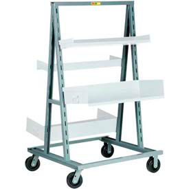 Little Giant AFS-3640-6PH Little Giant® A-Frame Adjustable Tray Shelf Truck AFS-3640-6PH, Double-Sided image.