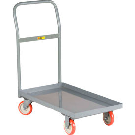Steel Deck Platform Truck - 24 x 36 - Lip Edge - Polyurethane view 2