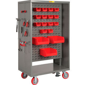 Little Giant® 5S Lean Cart with Floor Lock 38"W x 24"D x 65-1/2"H Gray 