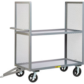 Little Giant DET2L3048-8MRRD Little Giant® 2-Sided Towable Multi-Shelf Truck, 2000 lb. Cap, 53-1/2"L x 30"W x 58-1/2"H, Gray image.