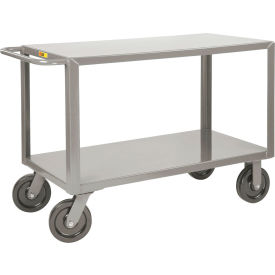 Little Giant® Extra-Heavy Duty Shelf Truck 2 Shelves Flush 5000 lb. Cap. 77-1/2"Lx30"Wx36"H 