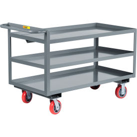 Little Giant® Merchandise Collector 3 Shelves Lipped 3600 lb. Cap. 65-1/2"L x 30"W x 34"H 