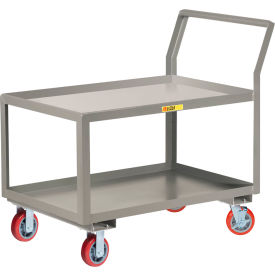 Little Giant GLK-3048-6PYBRK Little Giant® Utility Cart w/ Lip Shelves, 3600 lb. Capacity, 48"L x 30"W image.