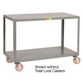 Little Giant IP-1832-2TL Little Giant® Welded Steel Mobile Work Table, 32 x 18", 2 Shelves & Lock Casters image.