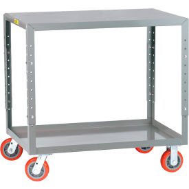 Little Giant IP-2448-2AH-6PY Little Giant® Mobile Steel Work Table, 48 x 24", Adjustable Height, 3600 lb. Capacity image.