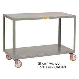 Little Giant IP-3072-2TL Little Giant® Welded Steel Mobile Work Table, 72 x 30", 2 Shelves & Lock Casters image.