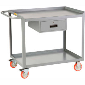 Little Giant MW-2436-5TL-DR Little Giant® Mobile Workstation w/1 Drawer, 1200 lb. Capacity, 36"L x 24"W x 34"H, Gray image.
