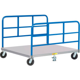 Little Giant PDS48-6PH2FL-2H Little Giant® Pallet Dolly with Double End Racks PDS48-6PH2FL-2H 48x48 Solid Deck & Floor Locks image.
