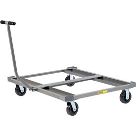 Little Giant PDT-4048-6PH-LR Little Giant® Pallet Dolly PDT-4048-6PH-LR with T-Handle & Load Retainers - Open Deck 40 x 48 image.