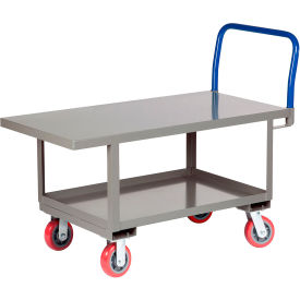 Little Giant RNB2-2460-6PY Little Giant® Work Height Platform Truck RNB2-2460-6PY with Lower Shelf 24 x 60 Fixed Height image.