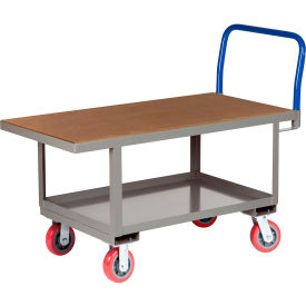 Little Giant RNH2-2460-6PY Little Giant® Work Height Platform Truck RNH2-2460-6PY with Lower Shelf 24 x 60 Fixed Height image.