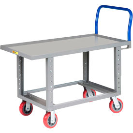 Little Giant RNL-2460-6PY-AH Little Giant® Work Height Platform Truck RNL-2460-6PY-AH with Lip Edge 24 x 60 Fixed Height image.