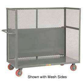 Little Giant S1-3048-6PY-DS Little Giant® Drop Shelf Truck w/Slat Sides, 3600 lb. Capacity, 48"L x 30"W x 57"H, Gray image.