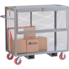 Little Giant® Security Box Truck w/ Drop-Gate Mesh Sides 3600 lb. Cap.53-1/2"L x 30"W x 47"H 