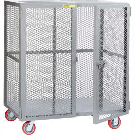 Little Giant® Storage Locker with Poly Wheels 2000 lb. Capacity 48"L x 30"W x 56"H Gray 