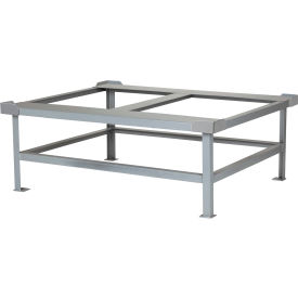 Little Giant® Low Profile Pallet Stand w/ Load Retainers 48"W x 48"D x 18"H 4000 lb. Capacity 