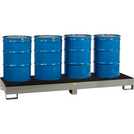 Little Giant® Forkliftable Spill Control Platform 4 Drum 93 Gallon 