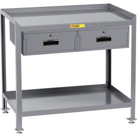 Little Giant® Workbench 36 x 24"" 2 Drawers Steel Square Edge