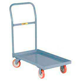 Little Giant® Lip Edge Steel Deck Platform Truck 5" Poly Wheels 1200 lb. Cap. 32" x 18" Deck 
