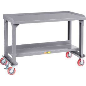 Little Giant® Mobile Heavy Duty Workbench Adjustable Height 48""W x 24""D x 41""H 3600 lb. Cap.