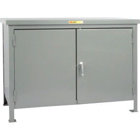 Little Giant WSTC-2448 Little Giant Cabinet Workbench w/ Steel Square Edge Top, 48"W x 24"D, Gray image.