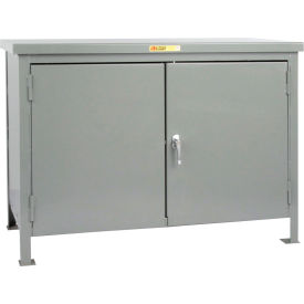 Little Giant WSTC-3072 Little Giant Cabinet Workbench, Steel Square Edge, 72"W x 30"D, Gray image.