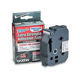 Brother International Corp TZS-951 TZ Extra-Strength Adhesive Tapes-Laminated, Black on Matte Silver, 1w image.