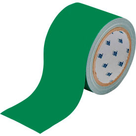 Brady Worldwide Inc 104315 Brady® 104315 ToughStripe Floor Marking Tape, Polyester, 2"W X 100L, Green image.