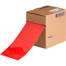 Brady Worldwide Inc 104373 Brady® 104373 ToughStripe Floor Marking Tape, Polyester, 4"W X 100L, Red image.