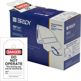 Brady Worldwide Inc 150504 Brady® 150504 RipTag™ Safety Tag Roll Do Not Operate, 3"W x 5.75"H, 250/Roll image.