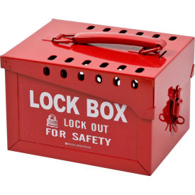 Brady Worldwide Inc 51171 Brady® 51171 Extra-Large Metal Lock Box, Steel, 7-3/8"W x 6"H image.
