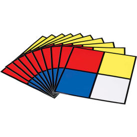 Brady Worldwide Inc 58503 Brady® 58503 Hazardous Materials Diamond Label, 10" X 10", Red/Yellow/Blue/White image.
