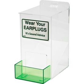 Brady Worldwide Inc EPD Brady® EPD Small Ear Plug Dispenser, Acrylic, 6"W x 13"H image.