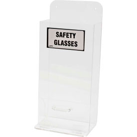 Brady Worldwide Inc MVSD Brady® MVSD Deluxe Safety Glasses Holder, Acrylic, 8"W x 18"H image.
