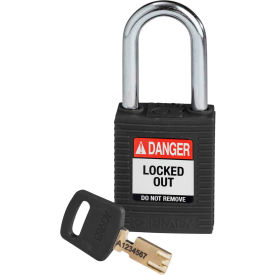Brady NYL-BLK-38ST-KD Brady SafeKey Lockout Padlock Nylon 1.5