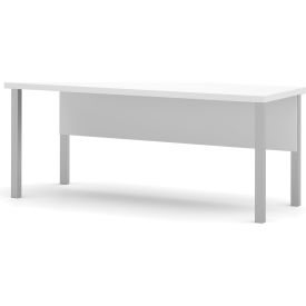 Bestar 120401-17 Bestar® Desk With Metal Legs - 71" -  White - Pro-Linea Series image.