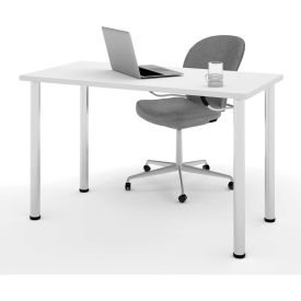Bestar 65852-17 Bestar All-Purpose Worksurface Table - 48 x 24 - White image.