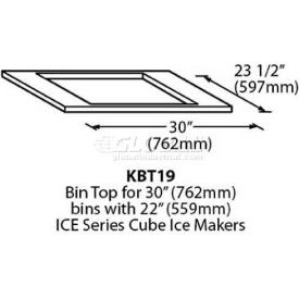 Ice-O-Matic KBT19 Bin Top, For 22" Ice Series Cuber image.