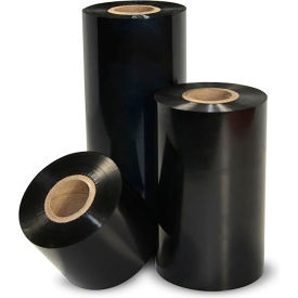 Zebra 5555 Wax & Resin Ribbons 4-5/16""W x 1476L 1"" Core Black 6 Rolls/Case