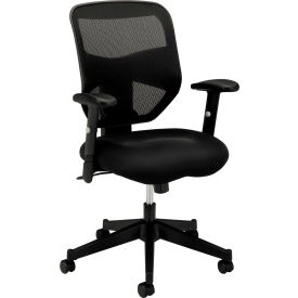 Hon Company BSXVL531MM10 HON Prominent Mesh High-Back Task Chair, Height-Adjustable Arms, in Black (HVL531) image.