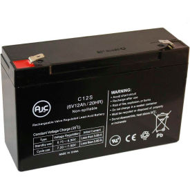 Battery Clerk LLC AJC-C12S-A-0-136701 AJC® Teledyne 118-0013 6V 12Ah Emergency Light Battery image.