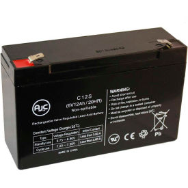 Battery Clerk LLC AJC-C12S-N-0-128727 AJC® Dual-Lite 12-800 12800 0120800 6V 12Ah Emergency Light Battery image.