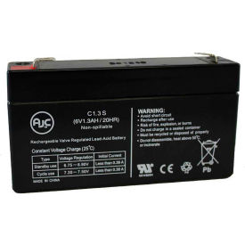 Battery Clerk LLC AJC-C1.3S-J-0-163744 AJC® Genesis NP1.2-6 6V 1.3Ah Sealed Lead Acid Battery image.