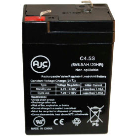 Battery Clerk LLC AJC-C4.5S-B-0-119066 AJC® Universal Power 6 Volt 4.5 Ah (UB645) 6V 4.5Ah Alarm Battery image.