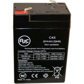 Battery Clerk LLC AJC-C4S AJC® 6V 4.Ah Sealed Lead Acid - AGM - VRLA Battery image.