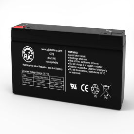 Battery Clerk LLC AJC-C7S-A-1-103006 AJC® Lithonia ES Emergency Light Replacement Battery 7Ah, 6V, F1 image.