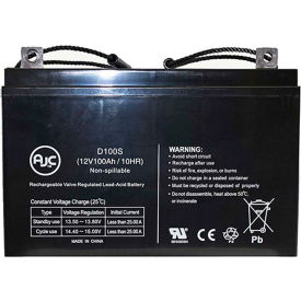 Battery Clerk LLC AJC-D100S-A-1-155799 AJC® AJC GC12800 12V 100Ah Sealed Lead Acid Battery image.