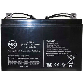 Battery Clerk LLC AJC-D100S-B-0-173737 AJC® C&D Dynasty MaxRate 12-370 12V 100Ah Sealed Lead Acid Battery image.