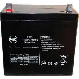 Battery Clerk LLC AJC-D18S-M-0-125376 AJC® Leoch LP12-18, LP 12-18 12V 18Ah Emergency Light UPS Battery image.